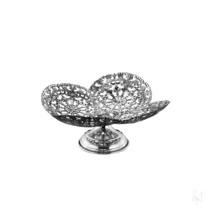 Zdjęcie Piękna stylowa srebrna misa na owoce – Zaramella Argenti