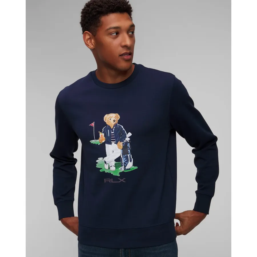 obrazek 1 Granatowa Bluza Męska Ralph Lauren Rlx Golf Knit-sweatshirt RLX Ralph Lauren
