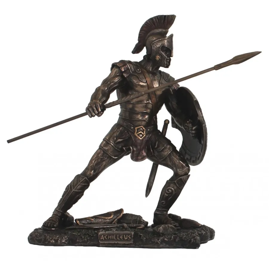 obrazek 1 Dekoracyjna figurka greckiego bohatera - Achilles