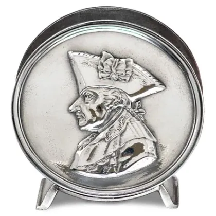 Picture Original Frederick the Great pewter napkin holder