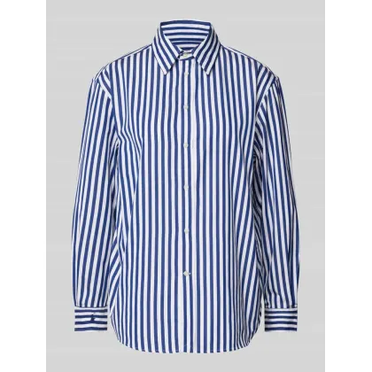 Zdjęcie Bluzka koszulowa o kroju regular fit z kołnierzykiem typu kent