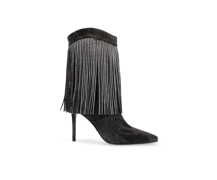 obrazek 1 Steve Madden Kowbojki Delray Bootie SM11002946-04004-024 Czarny