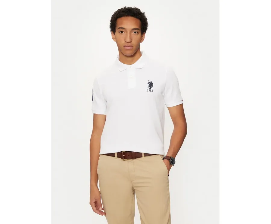 obrazek 1 U.S. Polo Assn. Polo MUP3313 Biały Regular Fit