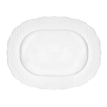 Zdjęcie Niesamowity owalny talerz porcelanowy z kolekcji Empire Silk