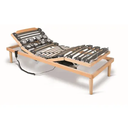 Zdjęcie Drewniany stelaż łóżka sterowany pilotem Spa Movie - Bedding Italia