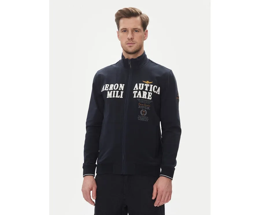 obrazek 1 Aeronautica Militare Bluza 251FE1999F459 Granatowy Regular Fit