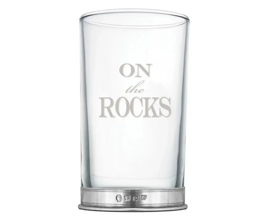 obrazek 1 Szklanka do ginu Highball „On The Rocks” z cynową podstawą
