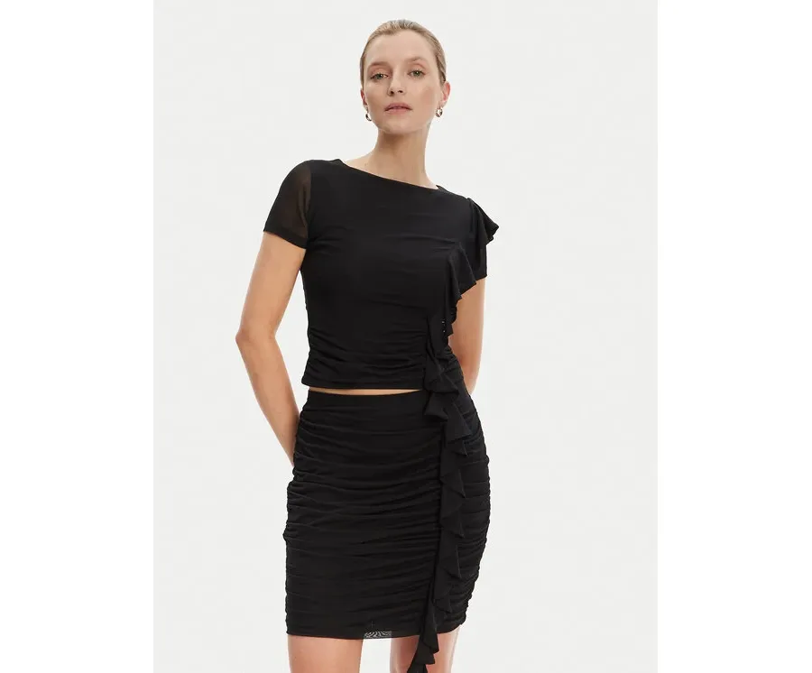 obrazek 1 Guess Bluzka W5YP08 KCZC2 Czarny Regular Fit