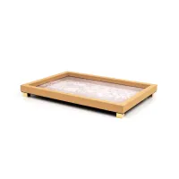 Picture Stylish tray with gold details