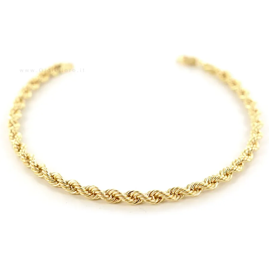 obrazek 1 Elegancka bransoletka unisex z żółtego złota