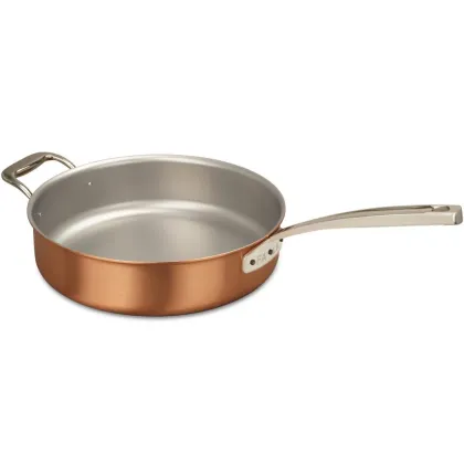 Zdjęcie Miedziana patelnia 28 cm sauté z rączką pomocniczą Falk Culinair