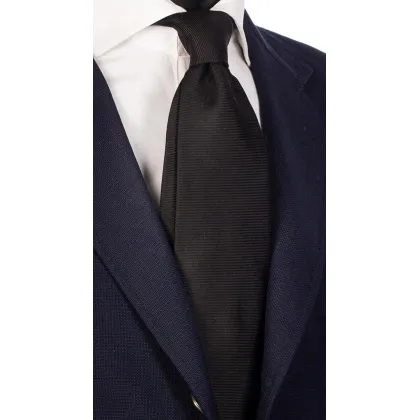 Zdjęcie Włoski, jednolity, klasyczny krawat dla mężczyzn