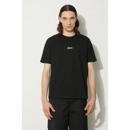 Zdjęcie Nanga t-shirt Eco Hybrid Mt Logo Tee męski kolor czarny z nadrukiem NW2211.1G208