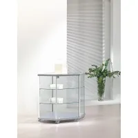 Zdjęcie Elegancka narożna lada ekspozycyjna z profilami aluminiowymi