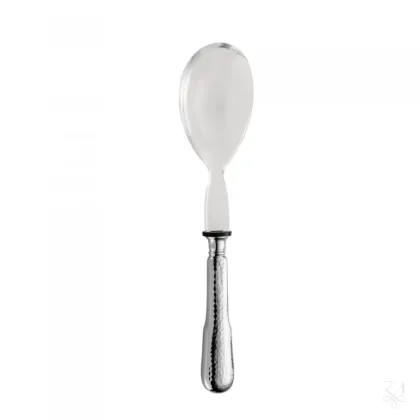Zdjęcie Wyjątkowa łyżka do serwowania sałatek ze srebra i plexi - Zaramella Argenti