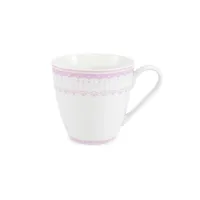 Picture Stylish porcelain mug decorated with a subtle pink motif - variant 3 - Leander
