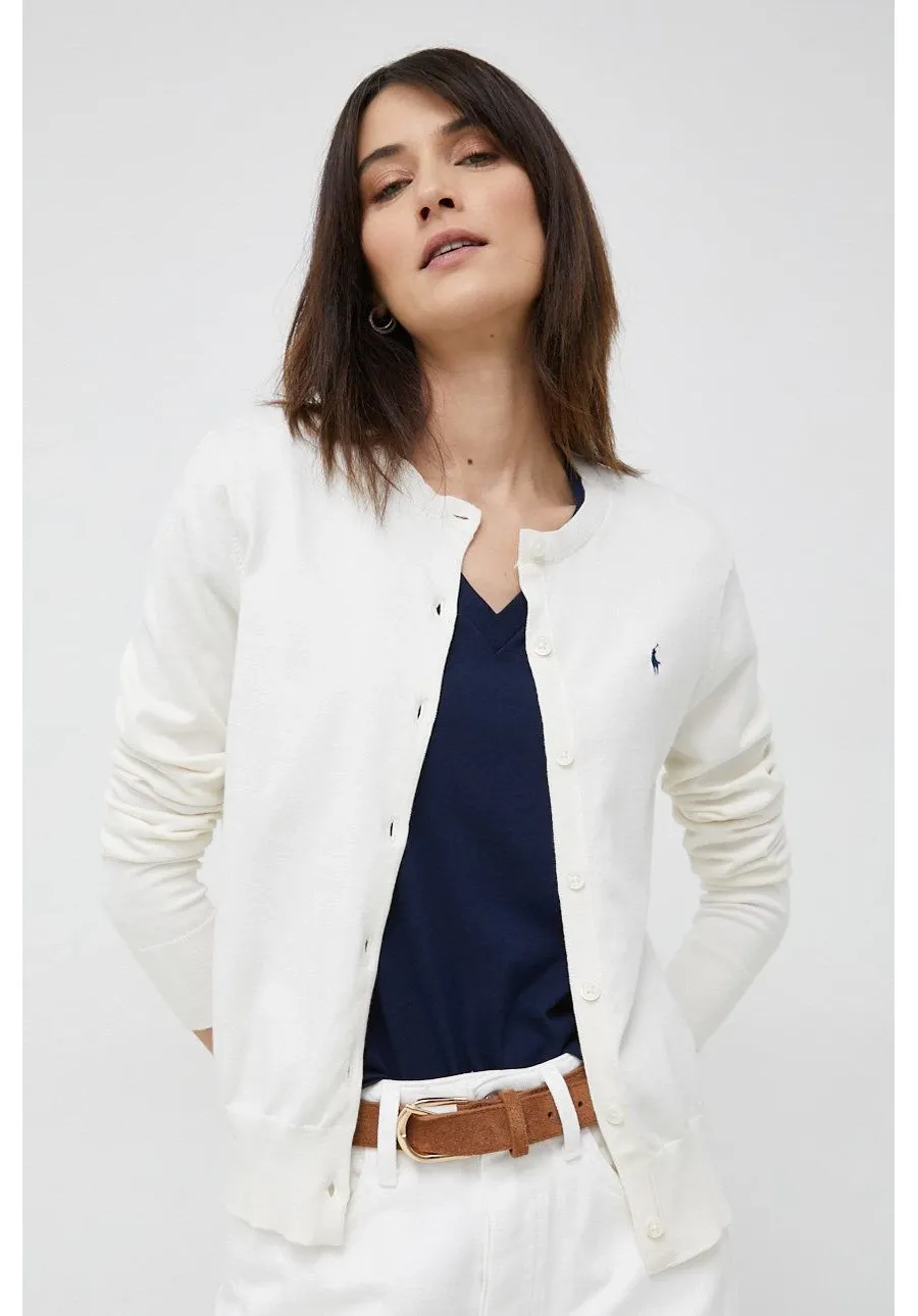 obrazek 1 Polo Ralph Lauren kardigan damski kolor beżowy lekki