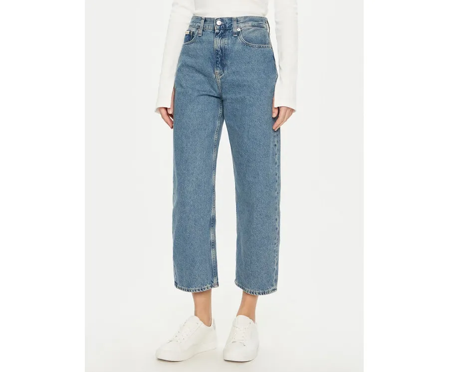 obrazek 1 Calvin Klein Jeans Jeansy Barrel J20J225005 Niebieski Loose Fit
