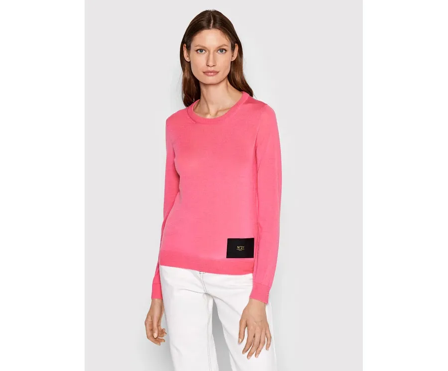 obrazek 1 N°21 Sweter 22I N2M0 A034 9000 Różowy Regular Fit