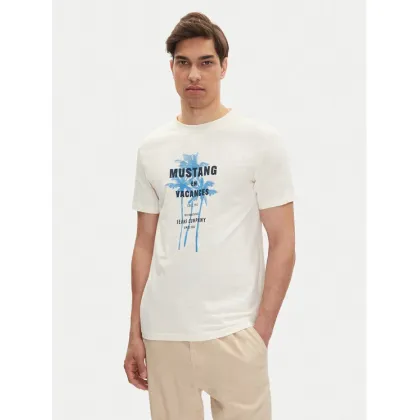 Zdjęcie Mustang T-Shirt Austin 1016490 Biały Regular Fit