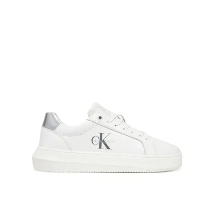 Zdjęcie Calvin Klein Jeans Sneakersy Chunky Cupsole Lth Silver YW0YW01876 Biały