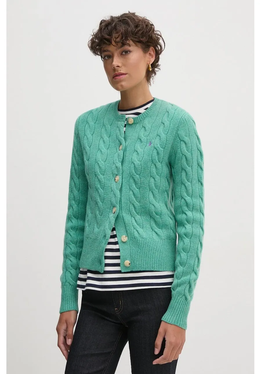 obrazek 1 Polo Ralph Lauren kardigan wełniany kolor zielony 211910443