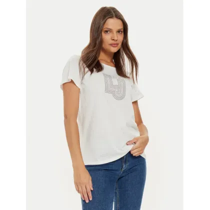 Zdjęcie Liu Jo T-Shirt TF4209 J6040 Biały Regular Fit