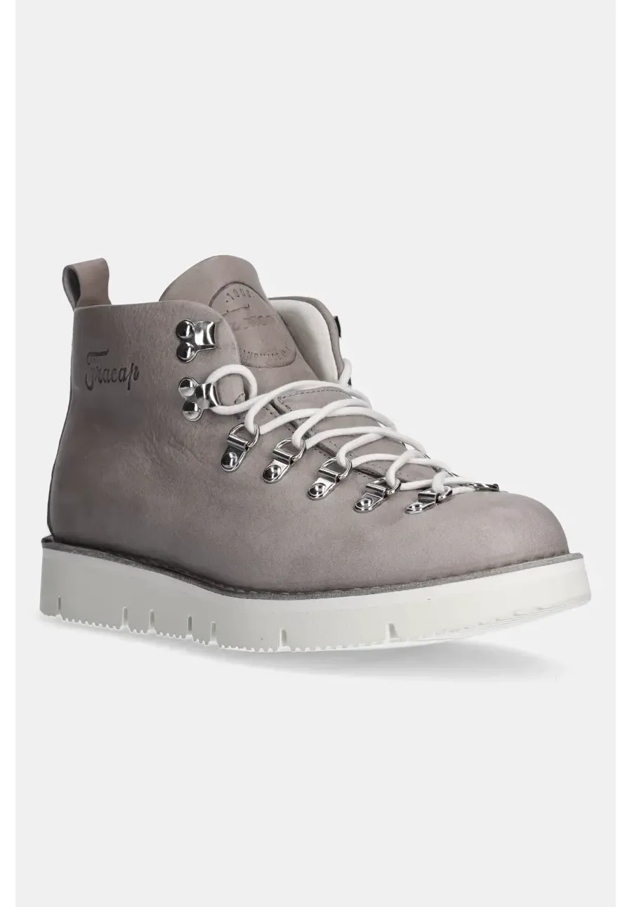 obrazek 1 Fracap workery skórzane Magnifico Roc damskie kolor szary na platformie MAGNIFICO.M120.ROC.ARG