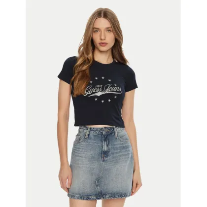 Zdjęcie Guess Jeans T-Shirt W5RI59 J1314 Granatowy Regular Fit
