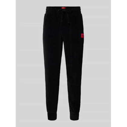Zdjęcie Spodnie dresowe z naszywką z logo model ‘Velvet’