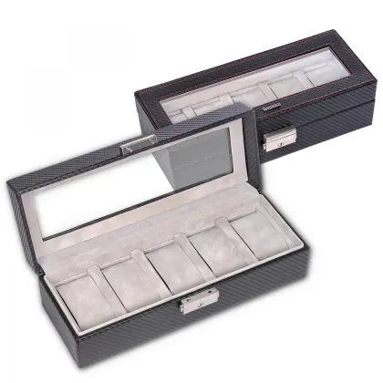 Picture Leather case for 5 watches from the Carvon collection