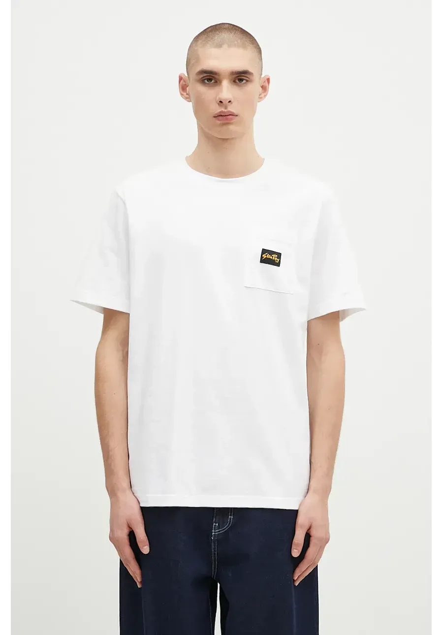 obrazek 1 Stan Ray t-shirt bawełniany męski kolor biały gładki AW2400402