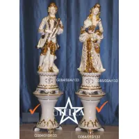 Picture Decorative ceramic column in beige color
