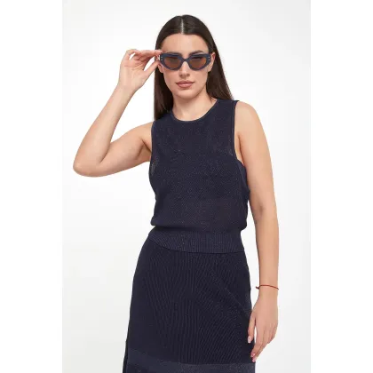 Zdjęcie Top damski błyszczący ELISABETTA FRANCHI Elisabetta Franchi