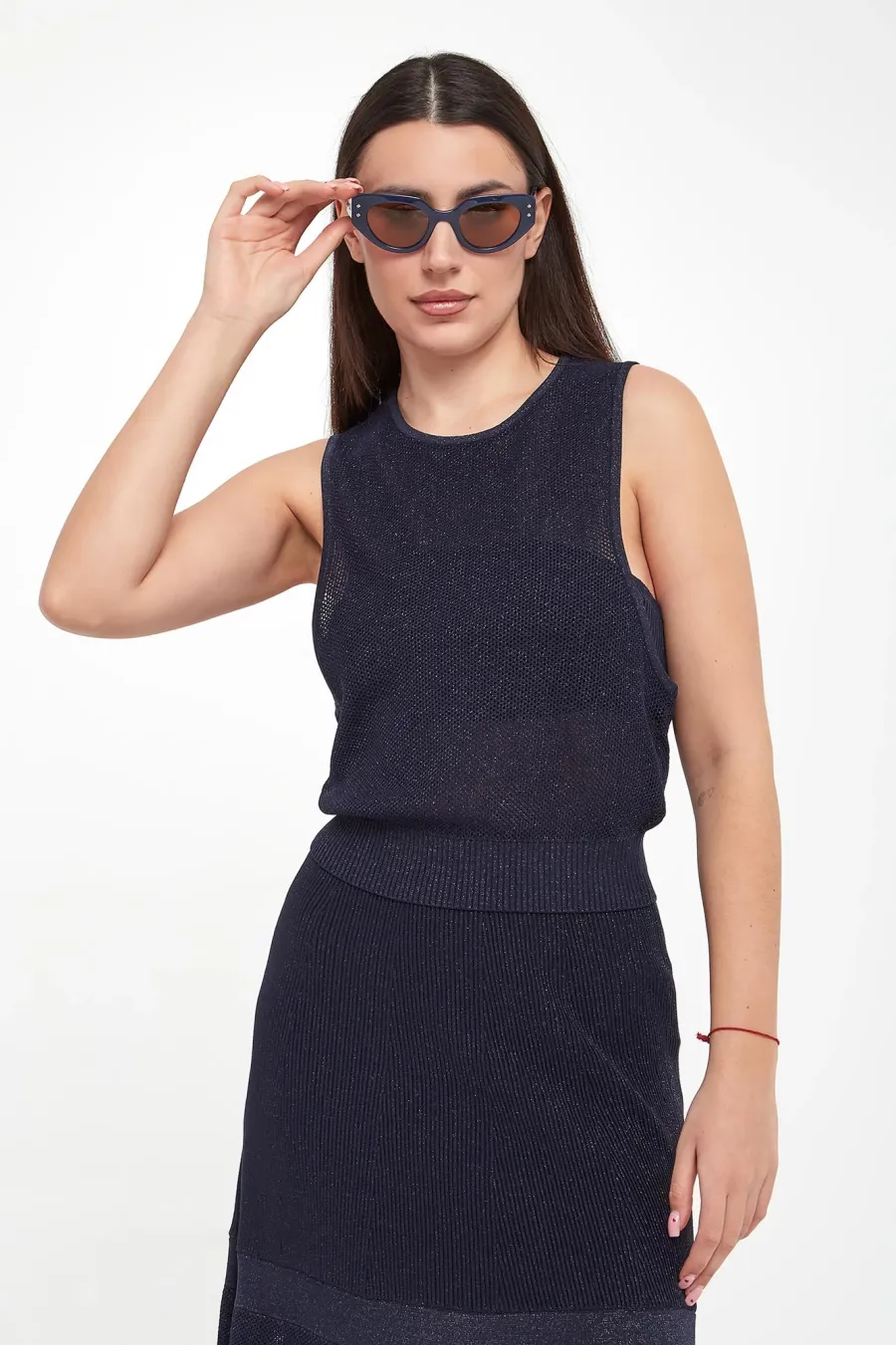 obrazek 1 Top damski błyszczący ELISABETTA FRANCHI Elisabetta Franchi