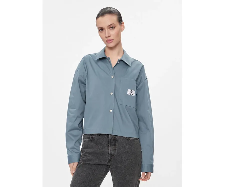 obrazek 1 Calvin Klein Jeans Koszula J20J223241 Niebieski Oversize