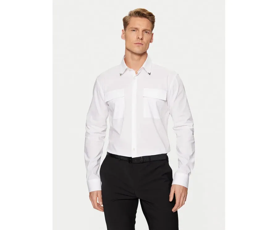obrazek 1 HUGO Koszula Ermetal 50534281 Biały Slim Fit