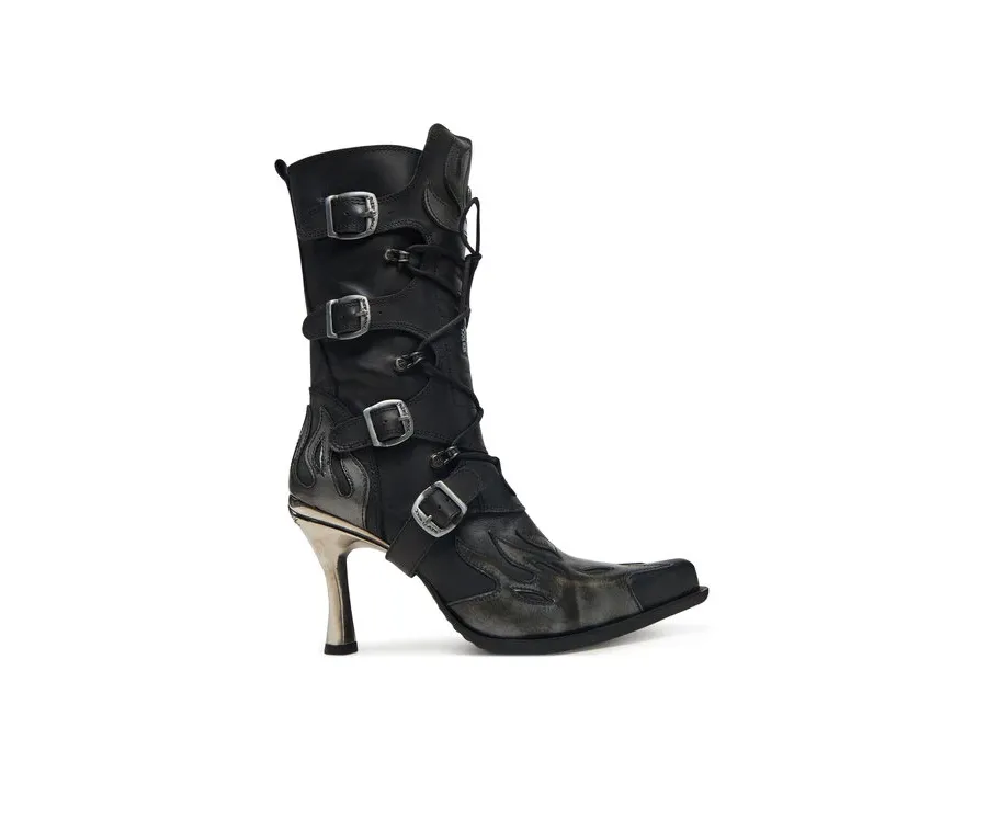 obrazek 1 NEW ROCK Botki M-9591-S3 Czarny