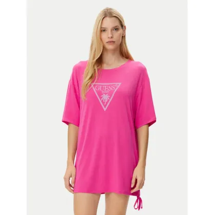 Zdjęcie Guess T-Shirt E4GI00 K68D2 Różowy Regular Fit