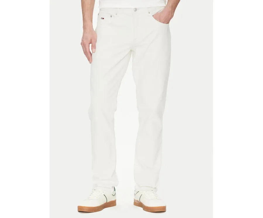 obrazek 1 Tommy Jeans Jeansy DM0DM20980 Biały Slim Fit