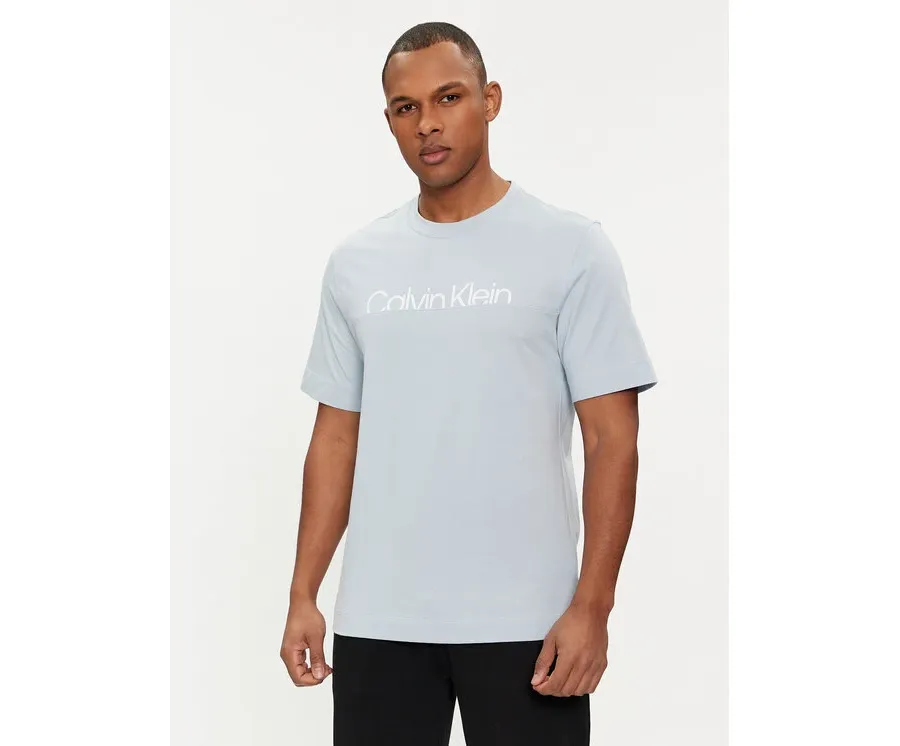obrazek 1 Calvin Klein Performance T-Shirt 00GMS4K190 Błękitny Regular Fit