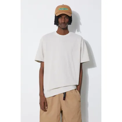Zdjęcie Puma t-shirt bawełniany MMQ męski kolor beżowy gładki 624009