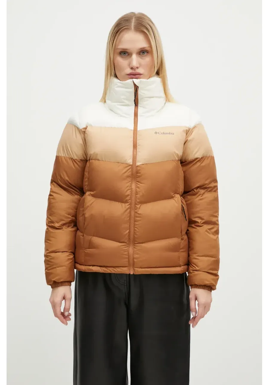 obrazek 1 Columbia kurtka Puffect Colorblock damska kolor brązowy zimowa 2088481