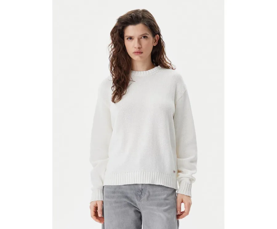 obrazek 1 Napapijri Sweter D-Sambre W NP0A4IFK2061 Écru Regular Fit