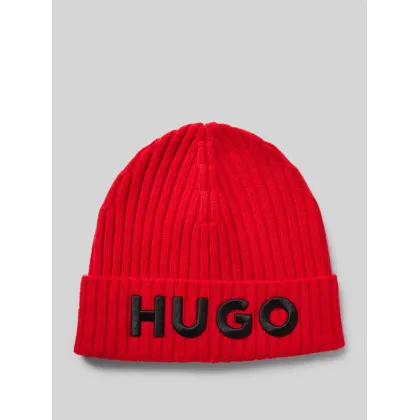 Zdjęcie Czapka beanie z detalem z logo