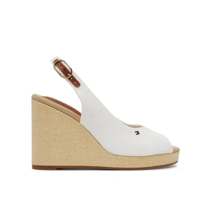 Zdjęcie Tommy Hilfiger Espadryle Flag High Wedge Espad Slingback FW0FW08597 Biały