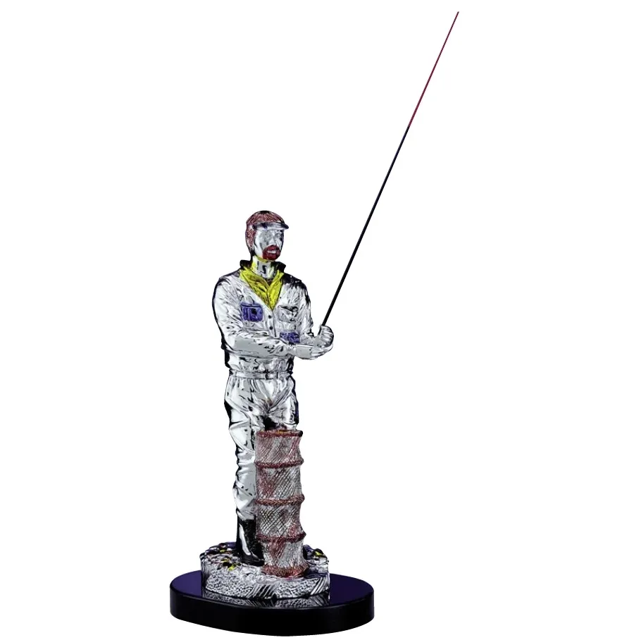 picture 1 Exclusive statuette with an angler - Astra Argenti