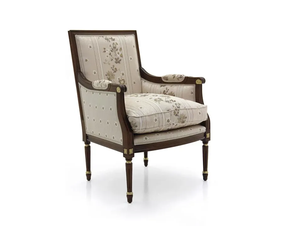 obrazek 1 Elegancki bukowy fotel w stylu ludwikowskim - Sevensedie