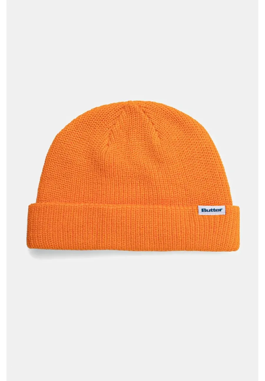 obrazek 1 Butter Goods czapka Wharfie Beanie kolor pomarańczowy z cienkiej dzianiny BG243810