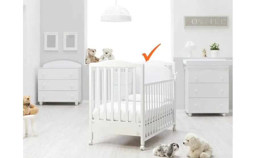 obrazek 1 Białe niemowlęce łóżeczko z Włoch - Italbaby